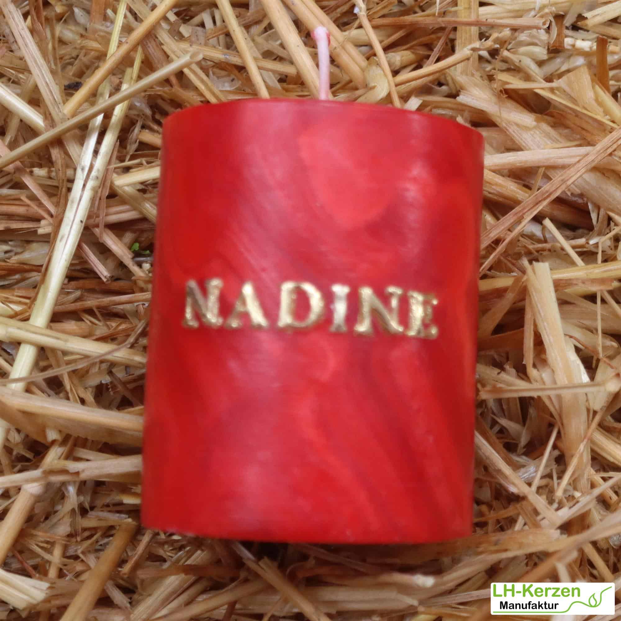 Kerzenbeschriftung Beschriftete Kerze